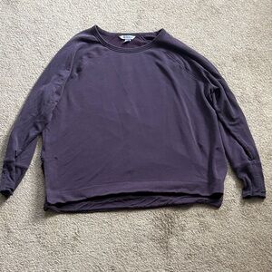 ATHLETA COASTER Luxe Purple Long Sleeve Top